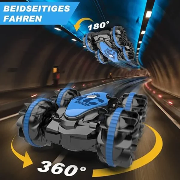 Auto Todo Terreno Azul 6 Auto TodoTerreno con Muñequera Giro 360 Grados Azul