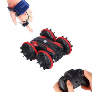 Auto Todo Terreno Rojo 1 Auto TodoTerreno con Muñequera Giro 360 Grados Rojo
