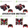 Auto Todo Terreno Rojo 5 Auto TodoTerreno con Muñequera Giro 360 Grados Rojo