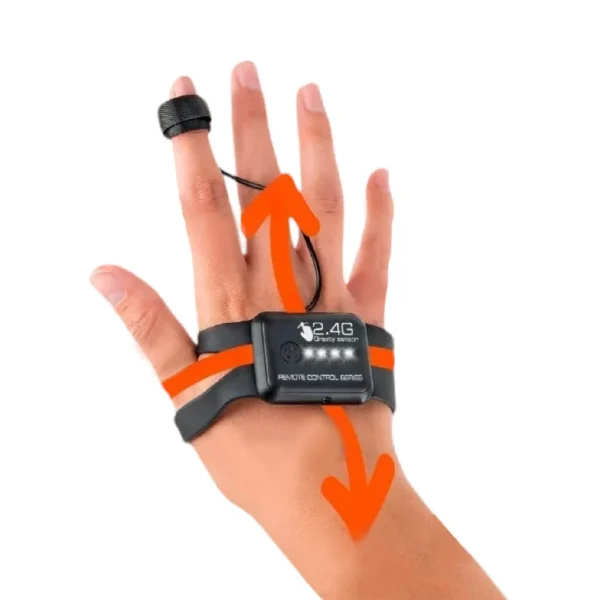 AutoControl Articulado Naranja 2 Auto Control Remoto con Muñequera Articulado Giro 360 grados