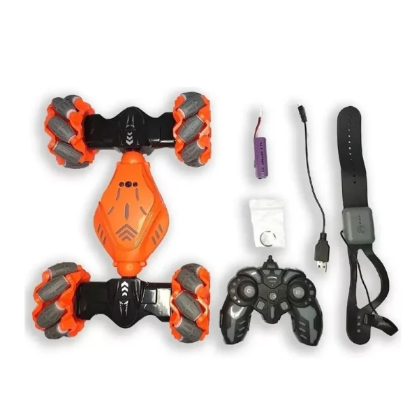 AutoControl Articulado Naranja 6 Auto Control Remoto con Muñequera Articulado Giro 360 grados