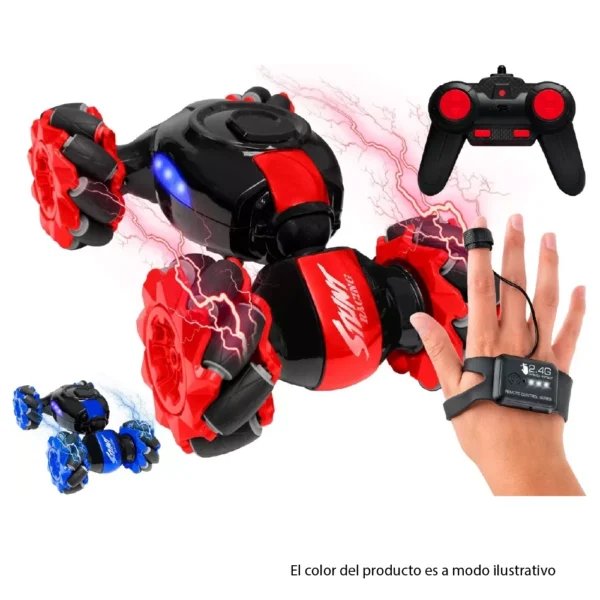 AutoControl Articulado Naranja 8 Auto Control Remoto con Muñequera Articulado Giro 360 grados