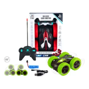 AutoRadio Acrobatico Rojo 7 Auto Radio Control Remoto Giro 360 Acrobático Rojo