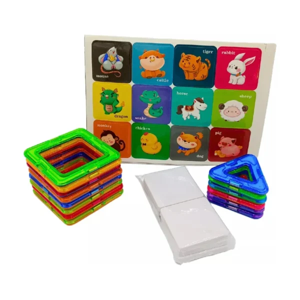 Bloques 26 pcs 577 7 Bloques Magnéticos con Stickers– Set de 26 Piezas