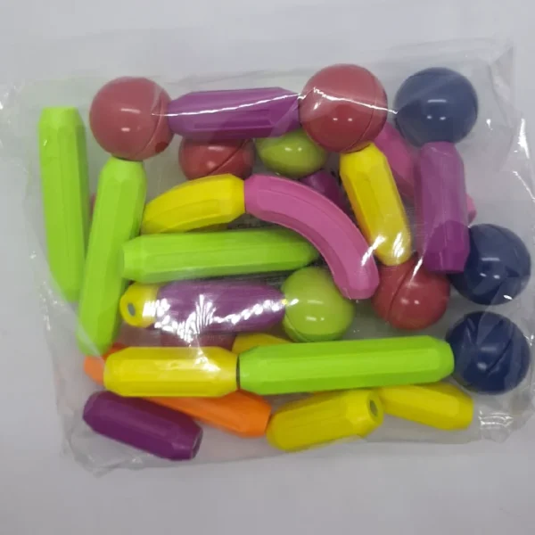 Bloques 30 pcs 6955 7 Bloques Magnéticos Puzzle Didáctico Rod– Set de 30 Piezas