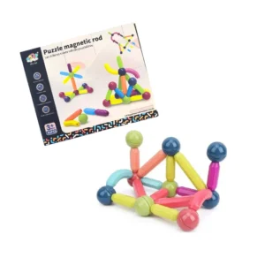 Bloques Puzzle Magnetico 40 piezas Bloques Magnéticos Puzzle Didáctico Rod– Set de 40 Piezas