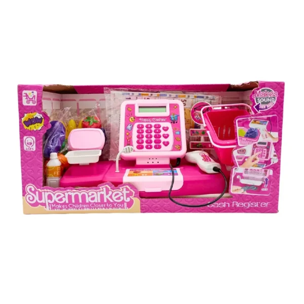 Caja Registradora 8 Caja Registradora Supermercado de Juguete con Accesorios y Pilas