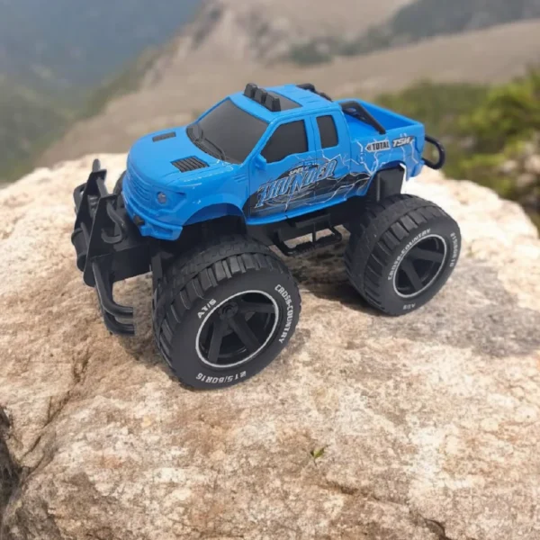 Camioneta OffRoad Azul 4 Camioneta Off-Road a Control Remoto con Luces Azul
