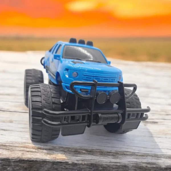 Camioneta OffRoad Azul 5 Camioneta Off-Road a Control Remoto con Luces Azul