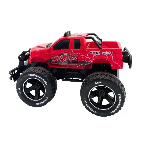 Camioneta OffRoad Roja 5 Camioneta Off-Road a Control Remoto con Luces Roja