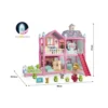 Casa Muñecas 3 Casa Muñecas con Luces LED, Muñeca, muebles y Mascota