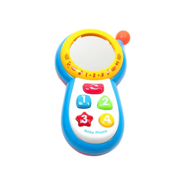 Celular Baby Teléfono Celular Juguete Celeste para Bebés Con Luz Y Sonido