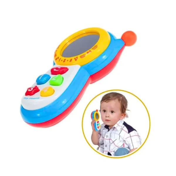 Celular 2 Teléfono Celular Juguete Celeste para Bebés Con Luz Y Sonido