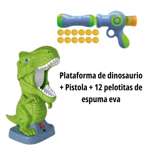 Dinosaurio Shooter 1655 4 Dinosaurio Shooter 360 grados Contador de Disparos con Pistola
