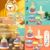 Encastre 6 Juguete de Encastre para bebés con Aro, Luz, Sonido y Pilas Incluidas