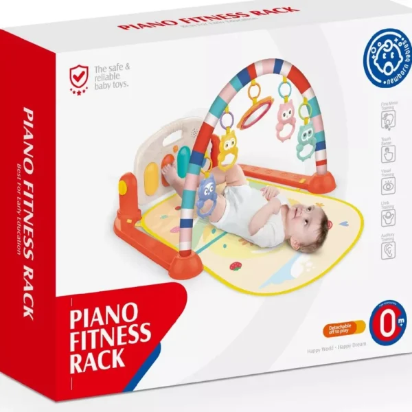 Gimnasio Piano 0604 5 Gimnasio para Bebés con Arco de Juguetes y Colchoneta Multicolor | Estimulación Temprana