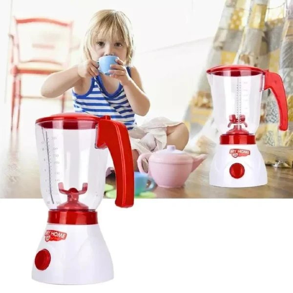 Licuadora Roja 4 Licuadora de Juguete con Frutas y Accesorios