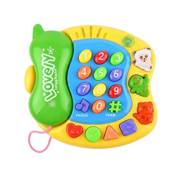 Telefono de juguete infantil con botones y sonido