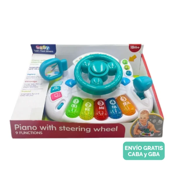 Mesa de trabajo 103 Volante didáctico para Bebés con Luces y Sonidos