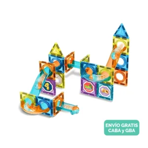 Bloques Magneticos 68 piezas Set de Bloques Magneticos de 68 piezas con accesorios y stickers
