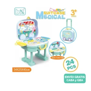 Valija Carrito Set de Doctor 24 Piezas Valija Carrito Set de Doctor 24 Piezas