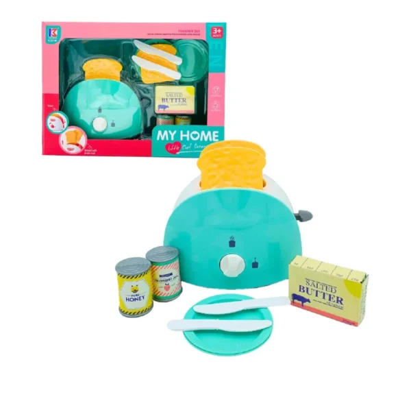 Tostadora de Juguete con Accesorios y Mecanismo Real