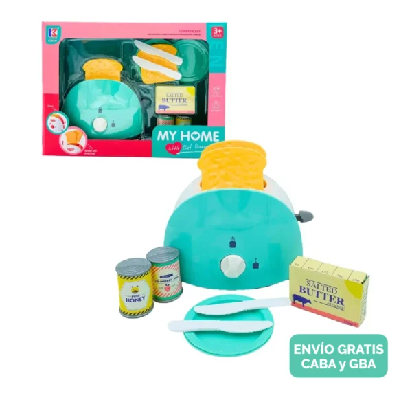 Tostadora de Juguete con Accesorios y Mecanismo Real Tostadora de Juguete con Accesorios y Mecanismo Real