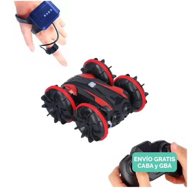 Auto TodoTerreno con Muñequera Giro 360 Grados Rojo Auto TodoTerreno con Muñequera Giro 360 Grados Rojo