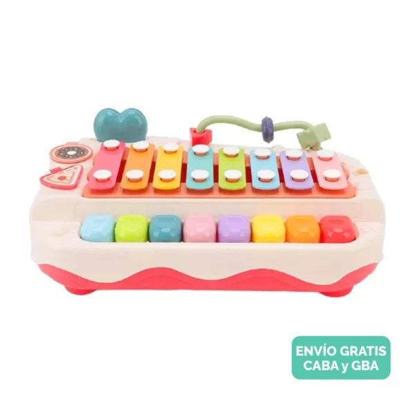 Mesa de trabajo 57 Piano Musical con Xilofón Didáctico 2 en 1