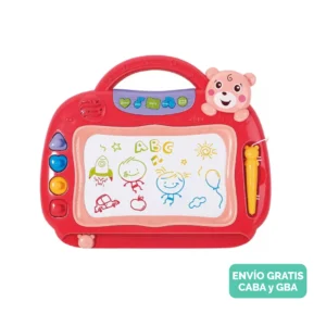 Mesa de trabajo 61 Pizarra Mágica Roja Infantil Con Música Y Sonidos Incluye Pilas