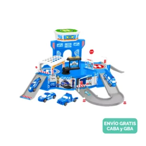 Pista Estacion de Policias con autitos de juguete Pista De Autos Estación De Policías Con Accesorios