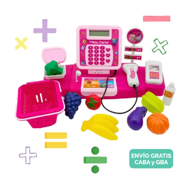 Caja Registradora Supermercado de Juguete con Accesorios y Pilas Caja Registradora Supermercado de Juguete con Accesorios y Pilas