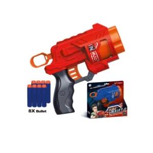 Pistola de juguete Lanza Dardos Soft Bullet con 5 Disparos