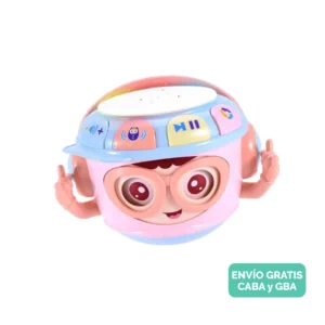 tambor musical infantil con proyector Tambor Musical Con Luz y Proyector Rosa