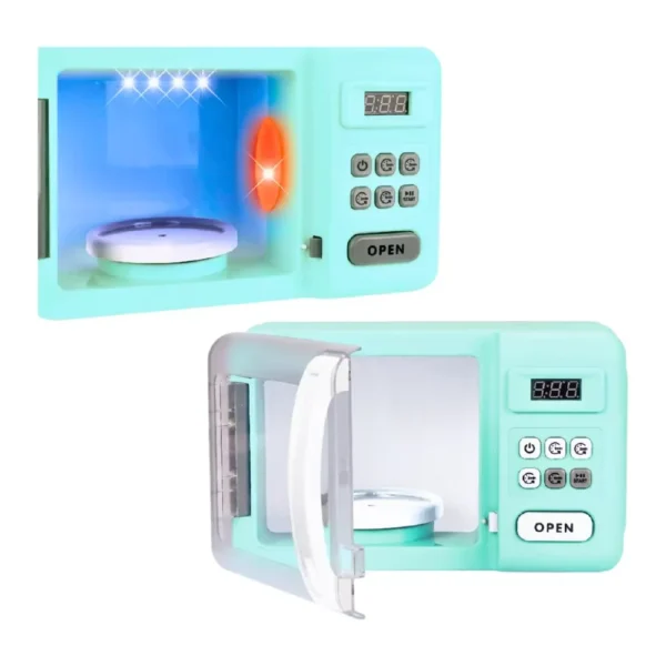 Microondas 3 Microondas de Juguete con Luz Sonido y Efecto Cocción Horno