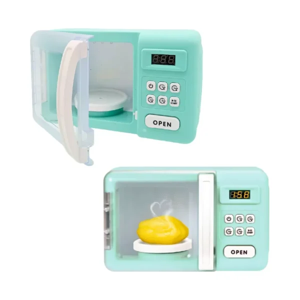 Microondas 4 Microondas de Juguete con Luz Sonido y Efecto Cocción Horno