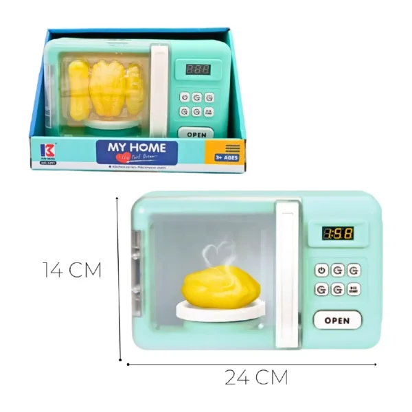 Microondas 6 Microondas de Juguete con Luz Sonido y Efecto Cocción Horno