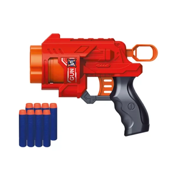 Pistola Soft Bullet t17 2 Pistola de juguete Lanza Dardos Soft Bullet con 5 Disparos