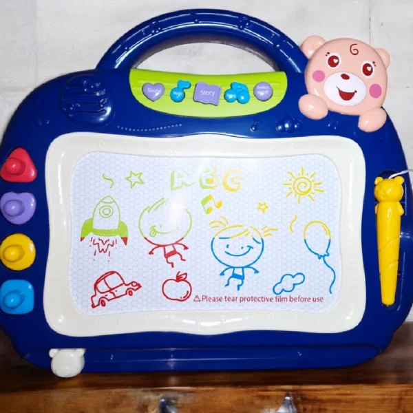 Pizarra Magica Azul 4 Pizarra Mágica Azul Infantil Con Música Y Sonidos Incluye Pilas