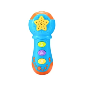 Sonajero Microfono Celeste Sonajero Micrófono Celeste para Bebés con Luces y Sonidos