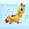 Sonajero Oruga 6 Sonajero Oruga para Bebés Móvil con Luz y Sonido