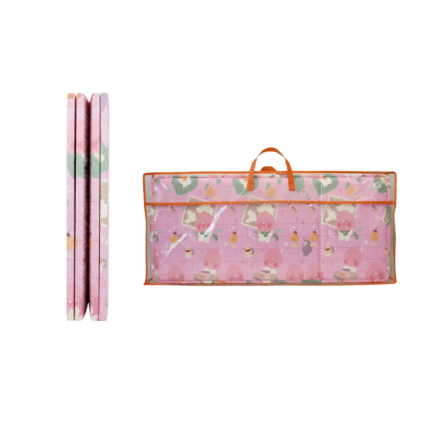 10 Alfombra Antigolpes Bebe Reversible ANIMALES GLOBO- ROSA 200x180 cm y 0,8 cm Grosor