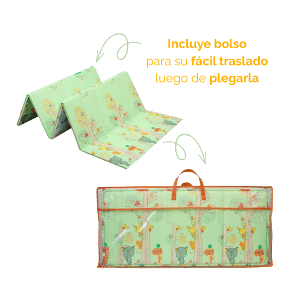 5 Alfombra Antigolpes Bebe Reversible GATITOS- ANIMALES CON LETRAS 200x180 cm y 0,8 cm Grosor