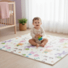 6 Alfombra Antigolpes Bebe Reversible GATITOS- ANIMALES CON LETRAS 200x180 cm y 0,8 cm Grosor