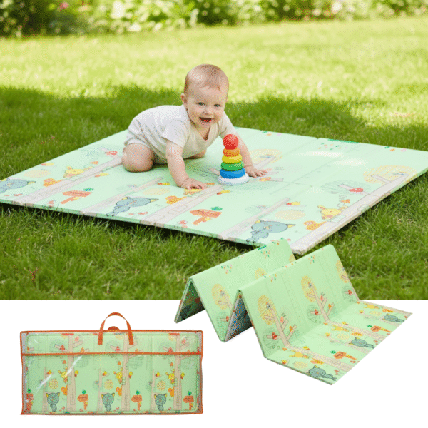 9 Alfombra Antigolpes Bebe Reversible GATITOS- ANIMALES CON LETRAS 200x180 cm y 0,8 cm Grosor