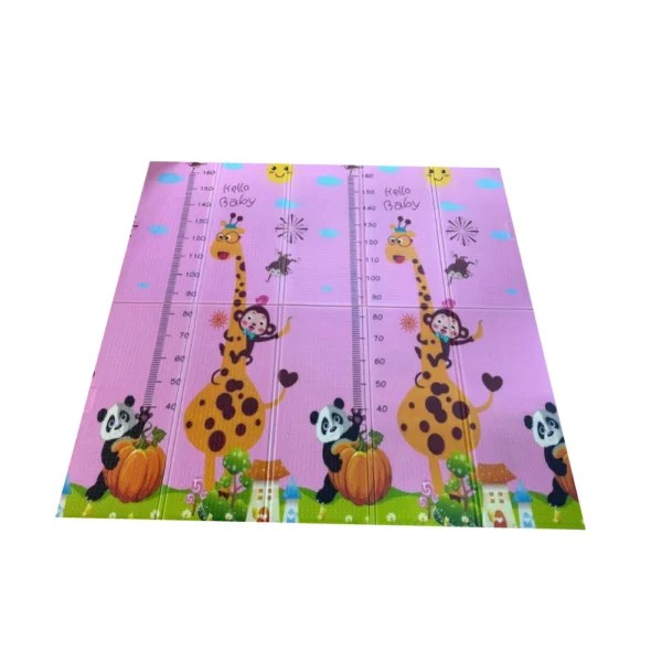 Alfombra Bosque Jirafa Rosa 150 2 Alfombra Antigolpes Bebe Reversible BOSQUE -JIRAFA ROSA 150x180 cm y 0,8 cm Grosor