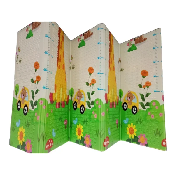 Alfombra Jirafa Ciudad 1=4 Alfombra Antigolpes Bebe Reversible JIRAFA-CIUDAD 200x180 cm y 1cm Grosor