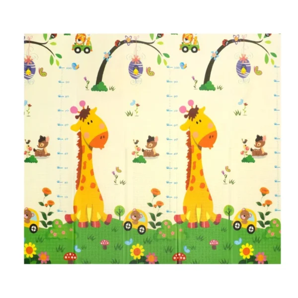 Alfombra Jirafa Ciudad 2 Alfombra Antigolpes Bebe Reversible JIRAFA-CIUDAD 200x180 cm y 1cm Grosor