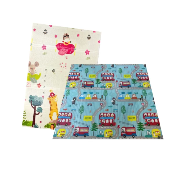 Alfombra Jirafa Londres 150 1 Alfombra Antigolpes Bebe Reversible JIRAFA -LONDRES 150x180 cm y 0,8 cm Grosor