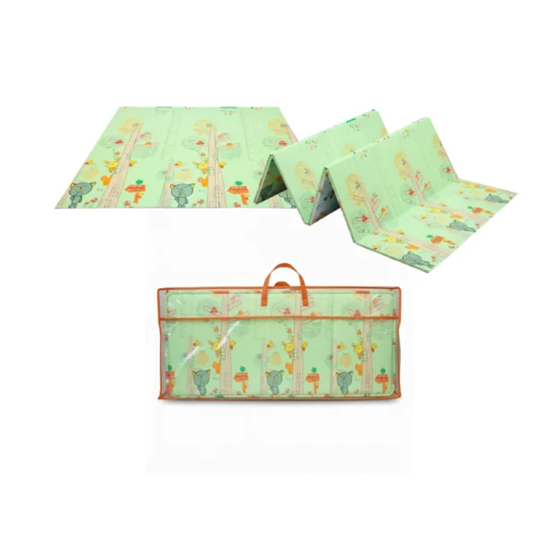 Alfombra Antigolpes Bebe Reversible BOSQUE -JIRAFA ROSA 150x180 cm y 0,8 cm Grosor